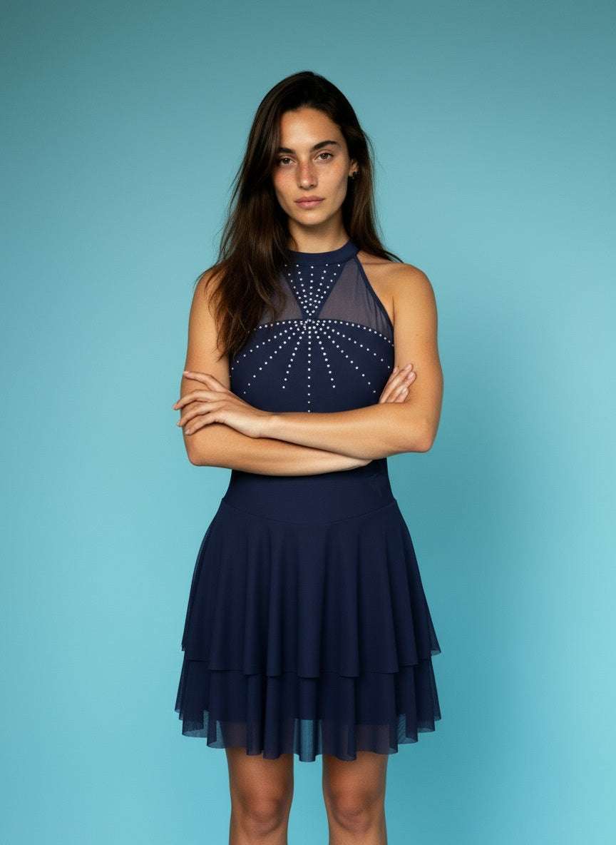SABRHERO Azurite Luxury Tennis Dress - Premium Performance Gear for Athletes
