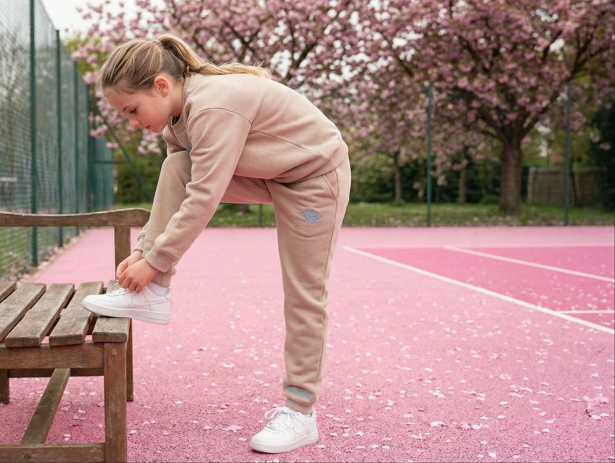 SABRHERO Luxury Kids Tennis Jumper & Trousers Set Premium Junior Tennis Tracksuit | Performance Sportswear for Young Champions SABRHERO