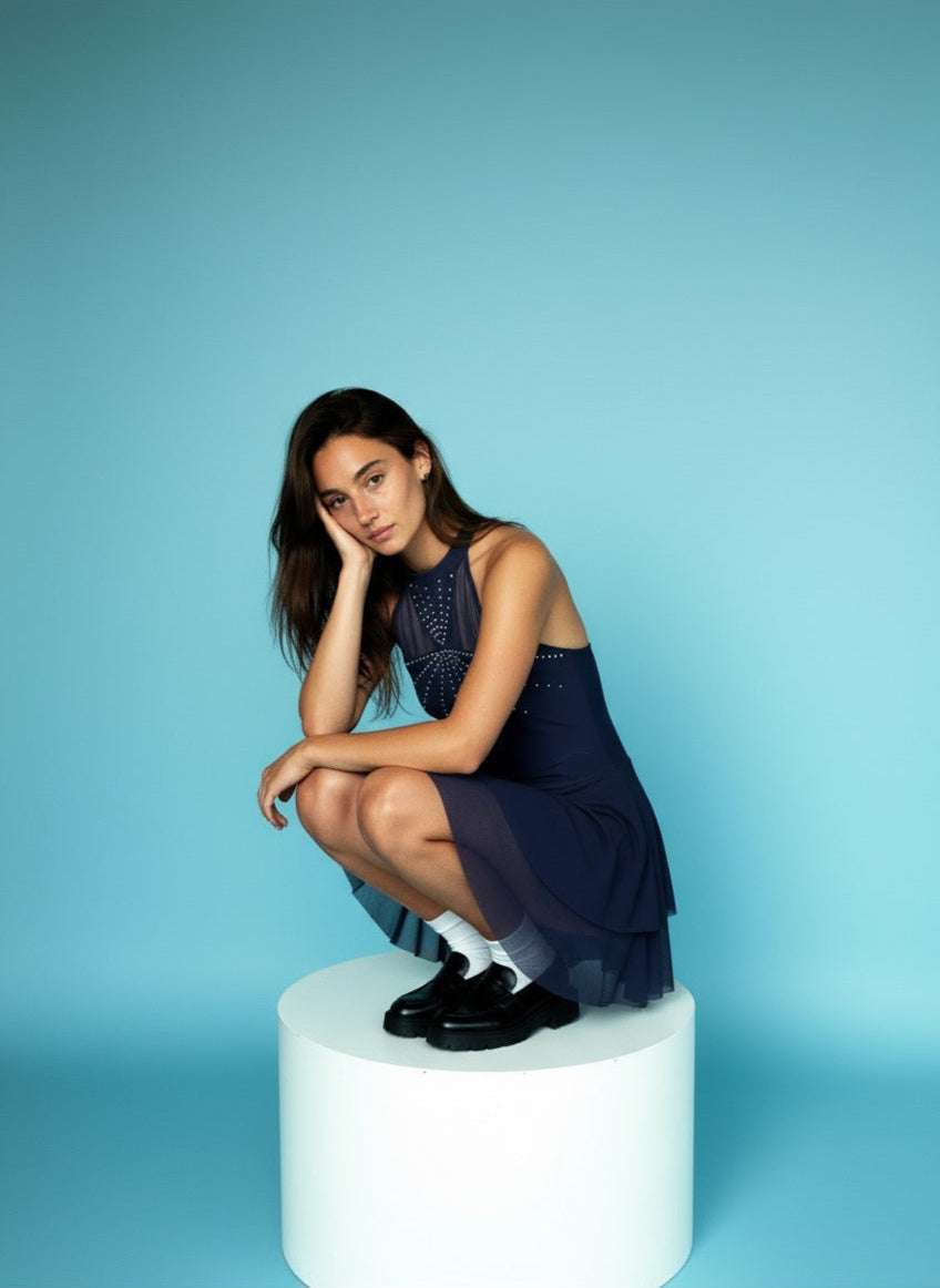 SABRHERO Azurite Luxury Tennis Dress - Premium Performance Gear for Athletes
