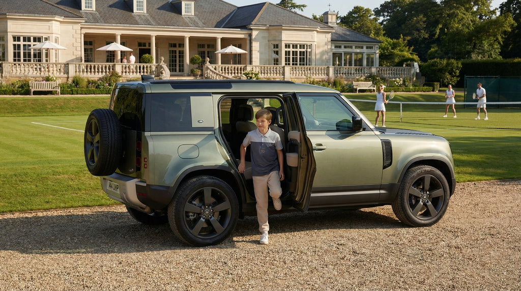 SABRHERO Junior Tennis Set – Cold Asphalt Polo & Shorts SABRHERO