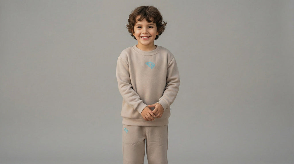 SABRHERO Luxury Kids Tennis Jumper & Trousers Set Premium Junior Tennis Tracksuit | Performance Sportswear for Young Champions SABRHERO