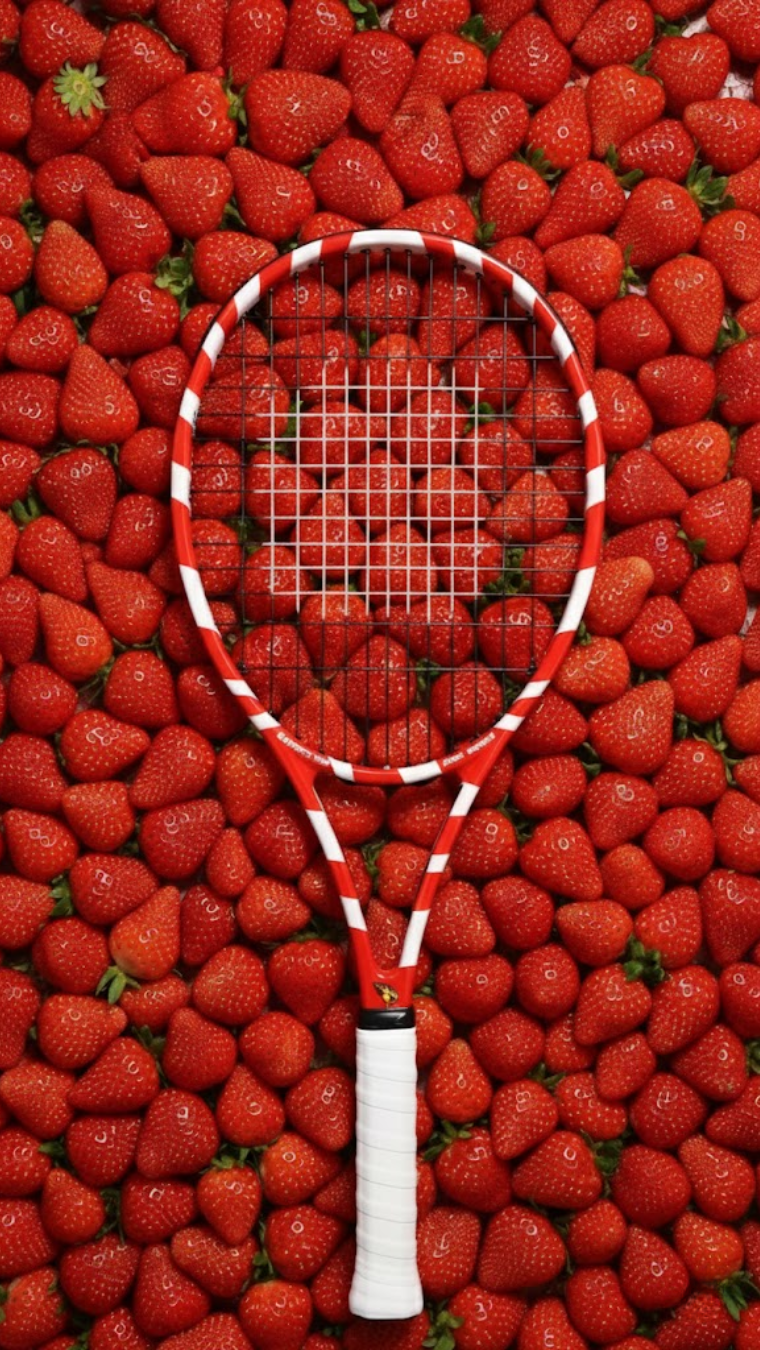 the sabrhero inner power pro on a bed of strawberries