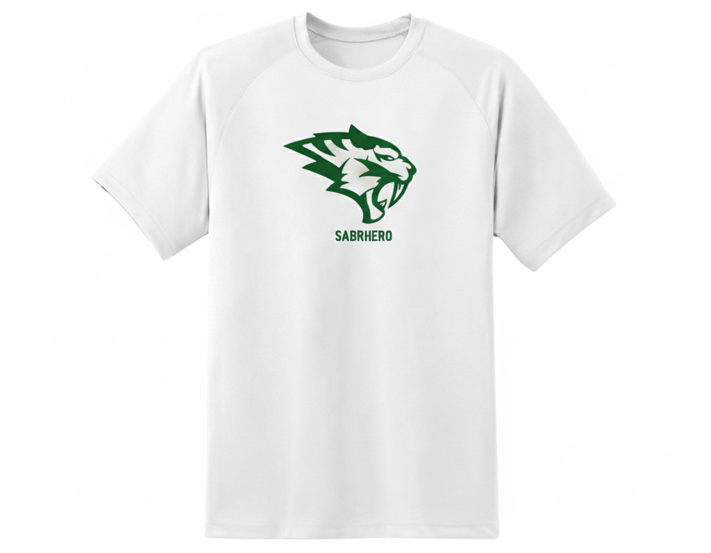 Premium Luxury Tennis T-Shirt - SABRHERO White Edition