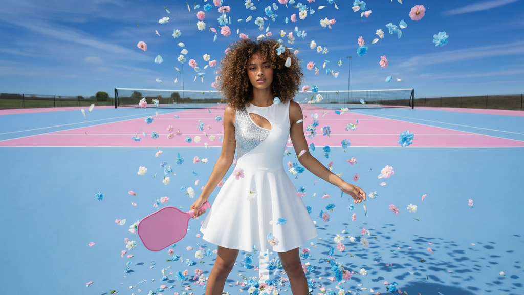 SABRHERO white swan pickleball dress 